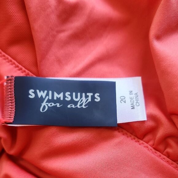 Swimsuits For All Bold Coral Swimwear- Women's SIZE 20 - Picture 2 of 7
